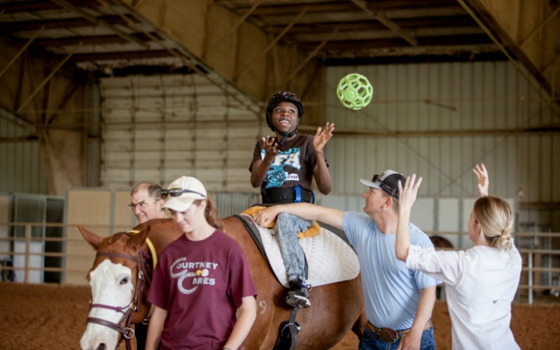 TAMUS Courtney Cares Therapeutic Riding Program