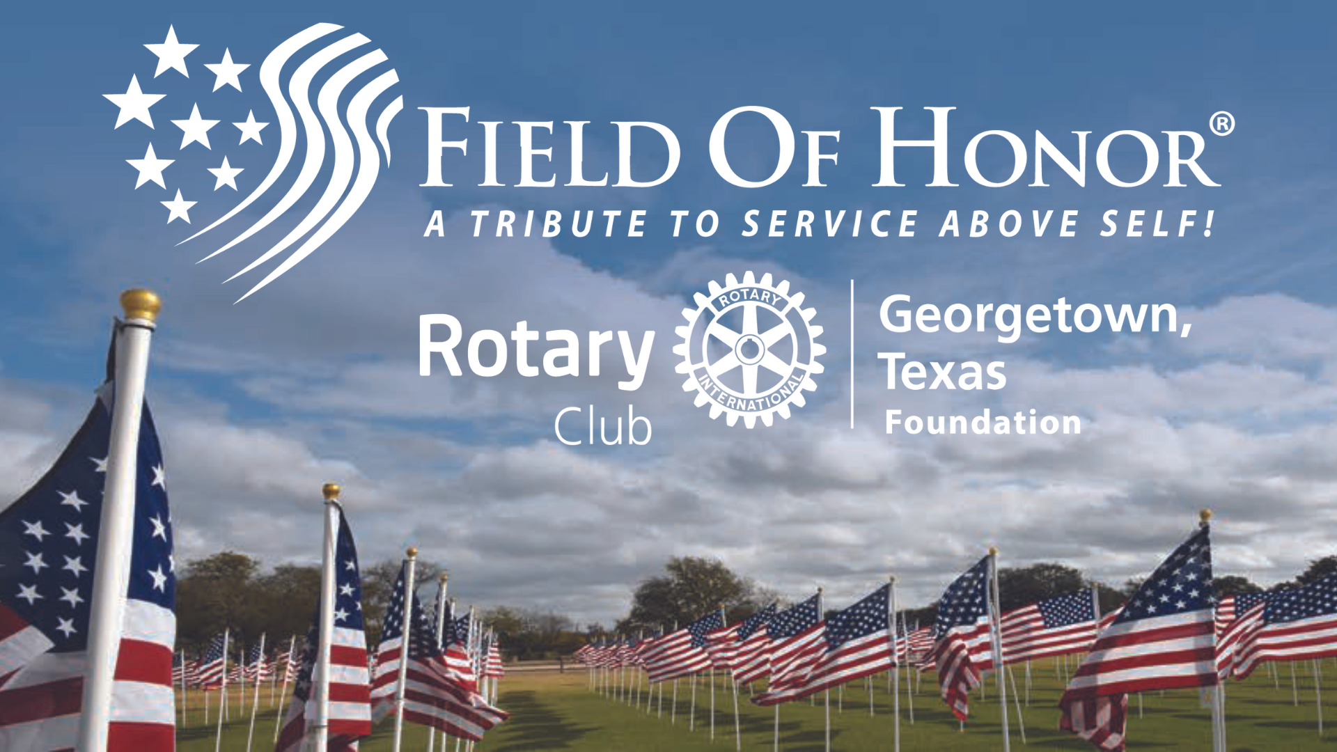 6th Annual Field of Honor - Nov 5-12, 2022, San Gabriel Park, Georgetown, TX