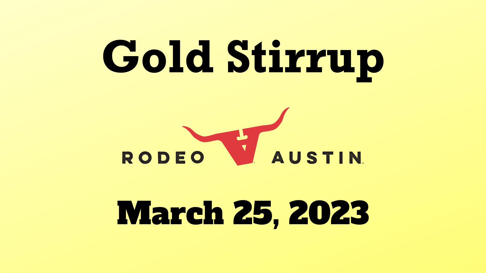 Gold Stirrup Horse Show - March 25, 2023